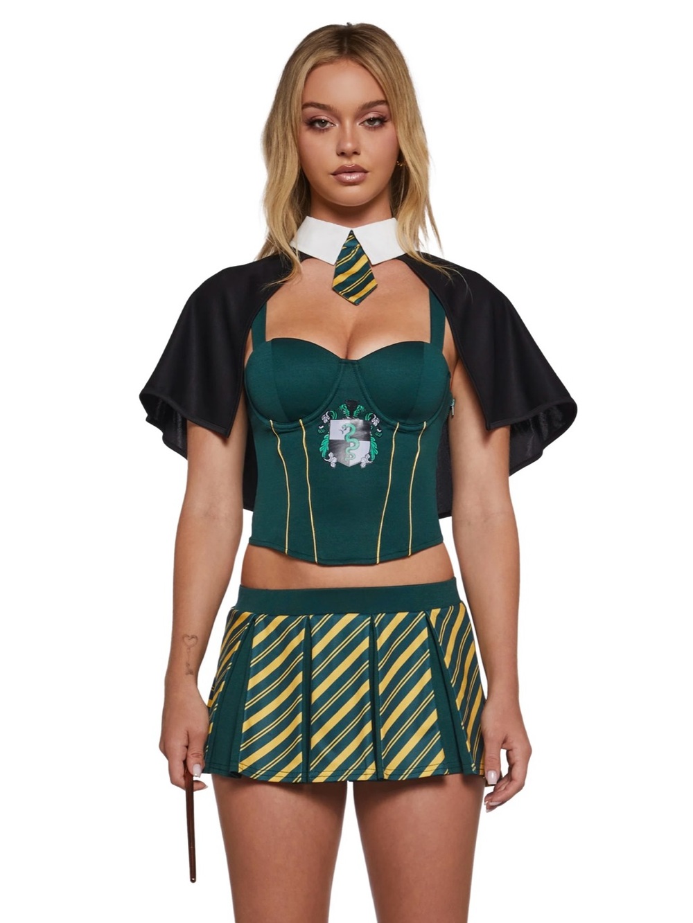 Green & Yellow - Slytherin-Inspired Halloween Costume